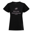 T-shirt damski OLAVOGA GLASS 2025 czarny – maWer Fashion