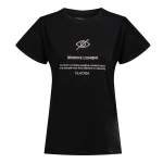 T-shirt damski OLAVOGA GLASS 2025 czarny – maWer Fashion
