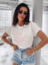T-shirt damski OLAVOGA GLASS 2025 ecru – maWer Fashion