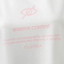 T-shirt damski OLAVOGA GLASS 2025 ecru – maWer Fashion