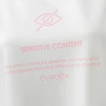 T-shirt damski OLAVOGA GLASS 2025 ecru – maWer Fashion