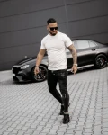 T-shirt męski OLAVOGA COELLO 2025 ecru - maWer Fashion