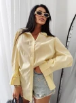 Koszula damska OLAVOGA WONDER 2025 żółta - maWer Fashion