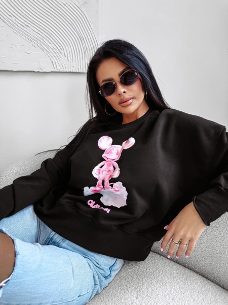 Bluza damska OLAVOGA AZAELA 2025 czarna – maWer Fashion