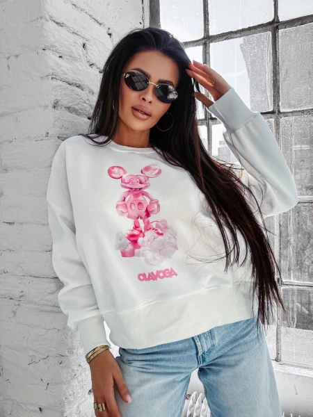 Bluza damska OLAVOGA AZAELA 2025 ecru – maWer Fashion