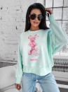 Bluza damska OLAVOGA AZAELA 2025 miętowa – maWer Fashion