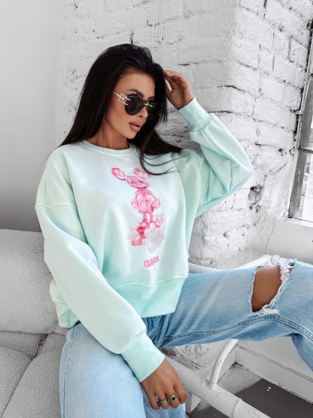 Bluza damska OLAVOGA AZAELA 2025 miętowa – maWer Fashion