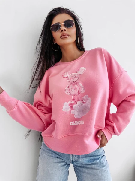 Bluza damska OLAVOGA AZAELA 2025 różowa – maWer Fashion