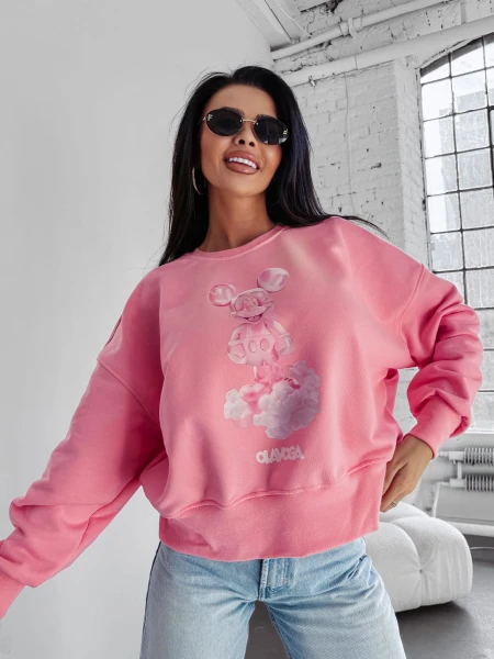 Bluza damska OLAVOGA AZAELA 2025 różowa – maWer Fashion