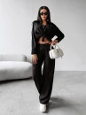 Komplet damski OLAVOGA SERENE 2025 czarny – maWer Fashion
