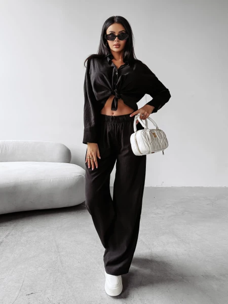 Komplet damski OLAVOGA SERENE 2025 czarny – maWer Fashion