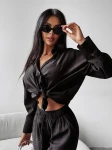 Komplet damski OLAVOGA SERENE 2025 czarny – maWer Fashion