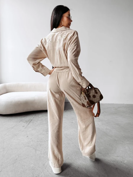 Komplet damski OLAVOGA SERENE 2025 jasny beż – maWer Fashion