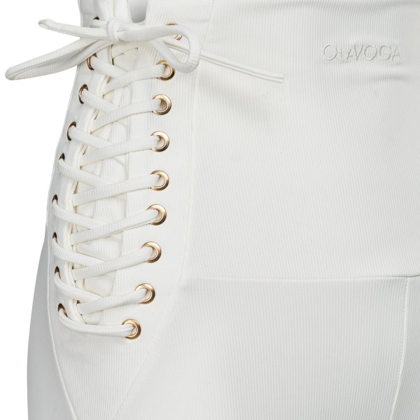 Legginsy damskie OLAVOGA LULLABY 2025 ecru – maWer Fashion