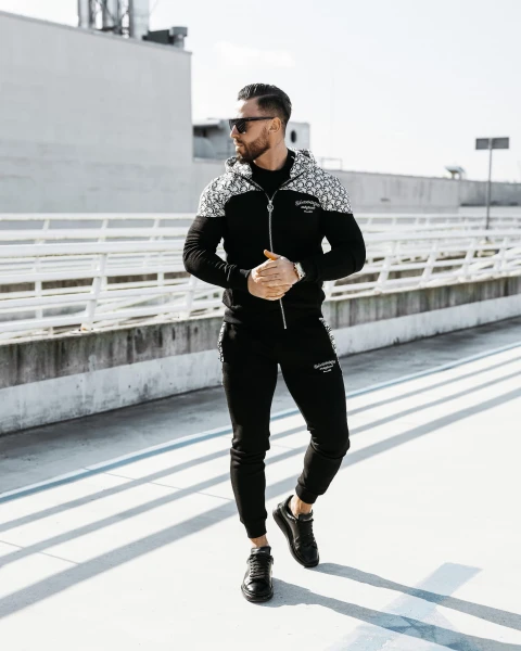 Komplet męski OLAVOGA GRAVITY 2025 czarny - maWer Fashion