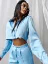 Komplet damski OLAVOGA ETIKE 2025 niebieski - maWer Fashion