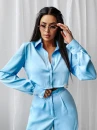 Komplet damski OLAVOGA ETIKE 2025 niebieski - maWer Fashion