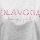 T-shirt damski OLAVOGA HOLLYHOCK 2025 szary - maWer Fashion