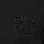 T-shirt damski OLAVOGA SOFT ROSE 2025 czarny - maWer Fashion