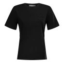 T-shirt damski OLAVOGA SOFT ROSE 2025 czarny - maWer Fashion