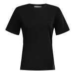 T-shirt damski OLAVOGA SOFT ROSE 2025 czarny - maWer Fashion