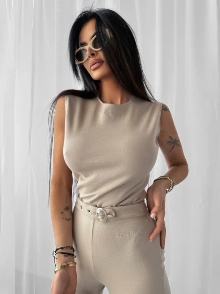 Komplet damski OLAVOGA SERENDIPITY 2025 latte - maWer Fashion