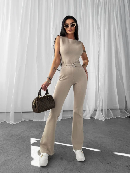 Komplet damski OLAVOGA SERENDIPITY 2025 latte - maWer Fashion