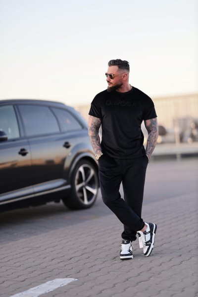Komplet męski OLAVOGA PIFFLE 2025 czarny – maWer Fashion