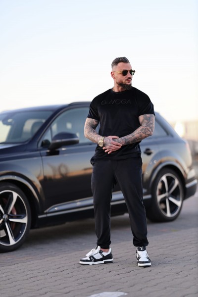 Komplet męski OLAVOGA PIFFLE 2025 czarny – maWer Fashion