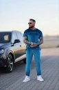 Komplet męski OLAVOGA PIFFLE 2025 morski – maWer Fashion