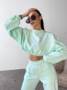 Komplet damski OLAVOGA TIPSY 2025 miętowy - maWer Fashion