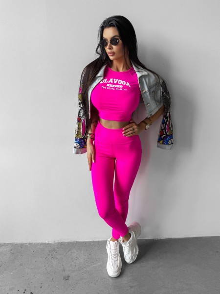 Komplet damski OLAVOGA ADD 2025 różowy - maWer Fashion