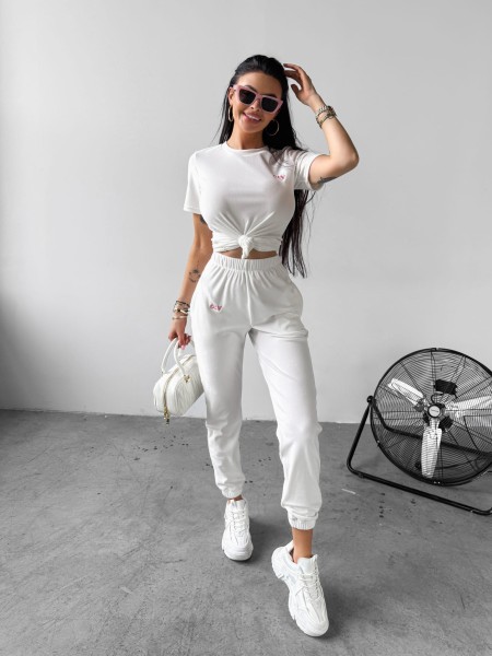 Komplet damski OLAVOGA GET OVER 2025 biały – maWer Fashion