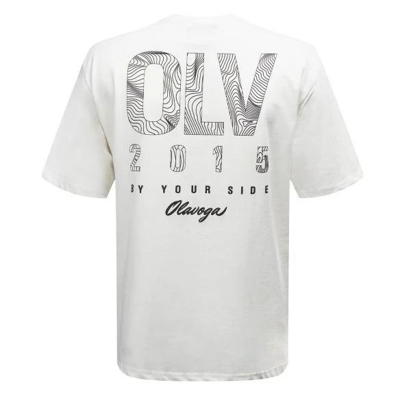 T-shirt męski OLAVOGA BAKAR 2025 ecru – maWer Fashion