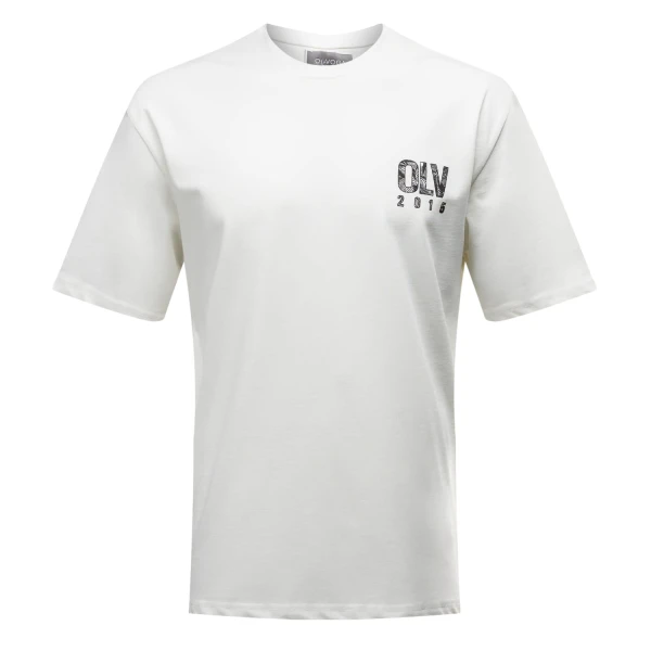 T-shirt męski OLAVOGA BAKAR 2025 ecru – maWer Fashion