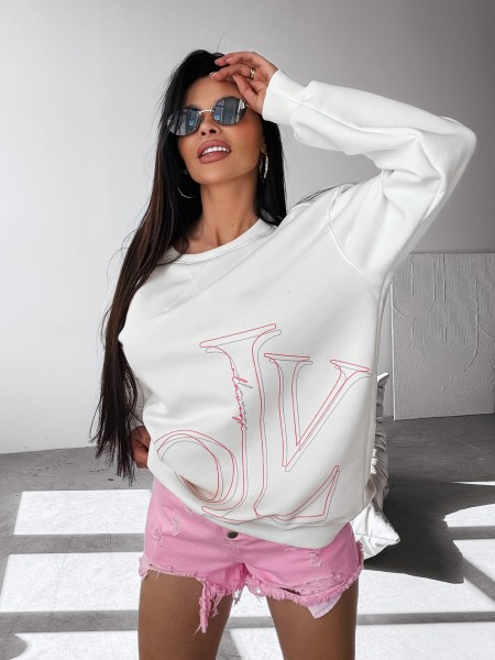 Bluza damska OLAVOGA APLOMB 2025 ecru - maWer Fashion