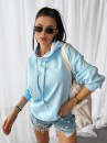 Bluza damska OLAVOGA COLLAGE 2025 niebieska - maWer Fashion