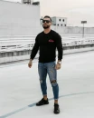 Bluza męska OLAVOGA LUPUS 2025 czarna – maWer Fashion
