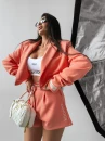 Spodenki damskie OLAVOGA TINTO 2025 koralowe - maWer Fashion
