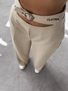 Spodnie damskie OLAVOGA SEINE 2025 beżowe - maWer Fashion