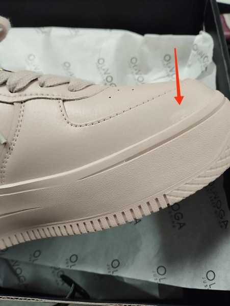 OUTLET Buty damskie OLAVOGA HEELY 2025 beż - produkt ze skazą