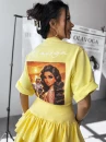T-shirt damski OLAVOGA CAMPARI 2025 żółty - maWer Fashion
