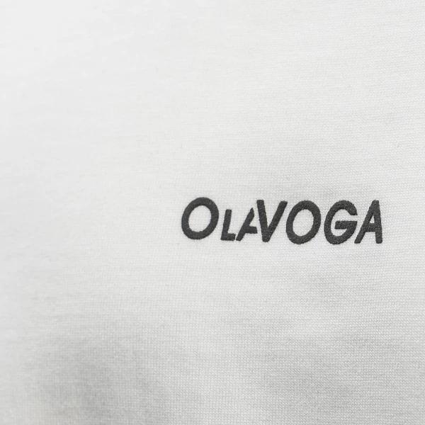 T-shirt męski OLAVOGA GREAK 2025 ecru - maWer Fashion