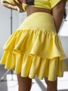Spódnica damska OLAVOGA OLMECA 2025 żółta - maWer Fashion