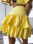 Spódnica damska OLAVOGA OLMECA 2025 żółta - maWer Fashion