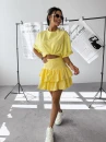 Spódnica damska OLAVOGA OLMECA 2025 żółta - maWer Fashion
