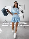 Spódnica damska OLAVOGA OLMECA 2025 niebieska - maWer Fashion