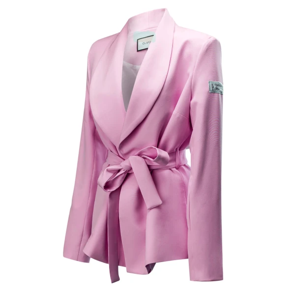 Komplet damski OLAVOGA MARGARITA 2025 róż - maWer Fashion