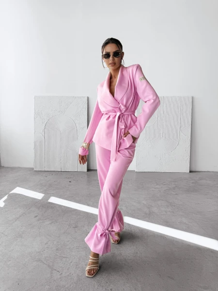 Komplet damski OLAVOGA MARGARITA 2025 róż - maWer Fashion