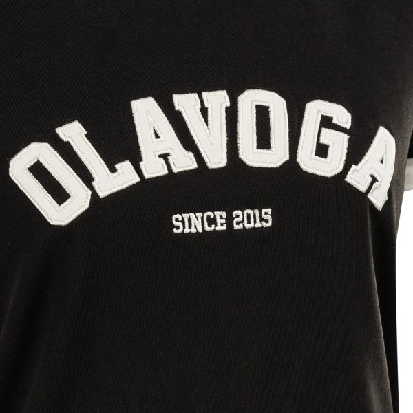 T-shirt damski OLAVOGA MURANI 2025 czarny - maWer Fashion